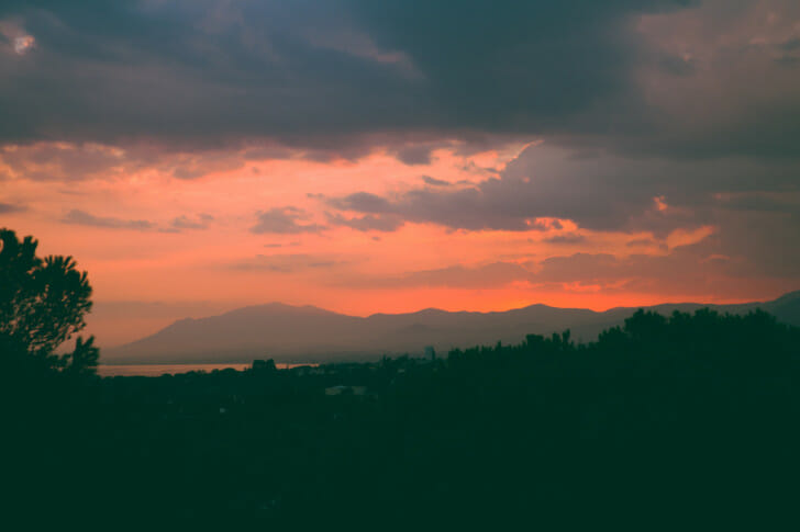 Sunset over Marbella