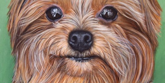 Lexie's Portrait, original acrylic by Erica Eriksdotter
