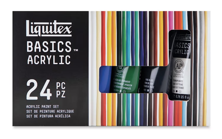 Art supplies for beginners Liquitex paint set